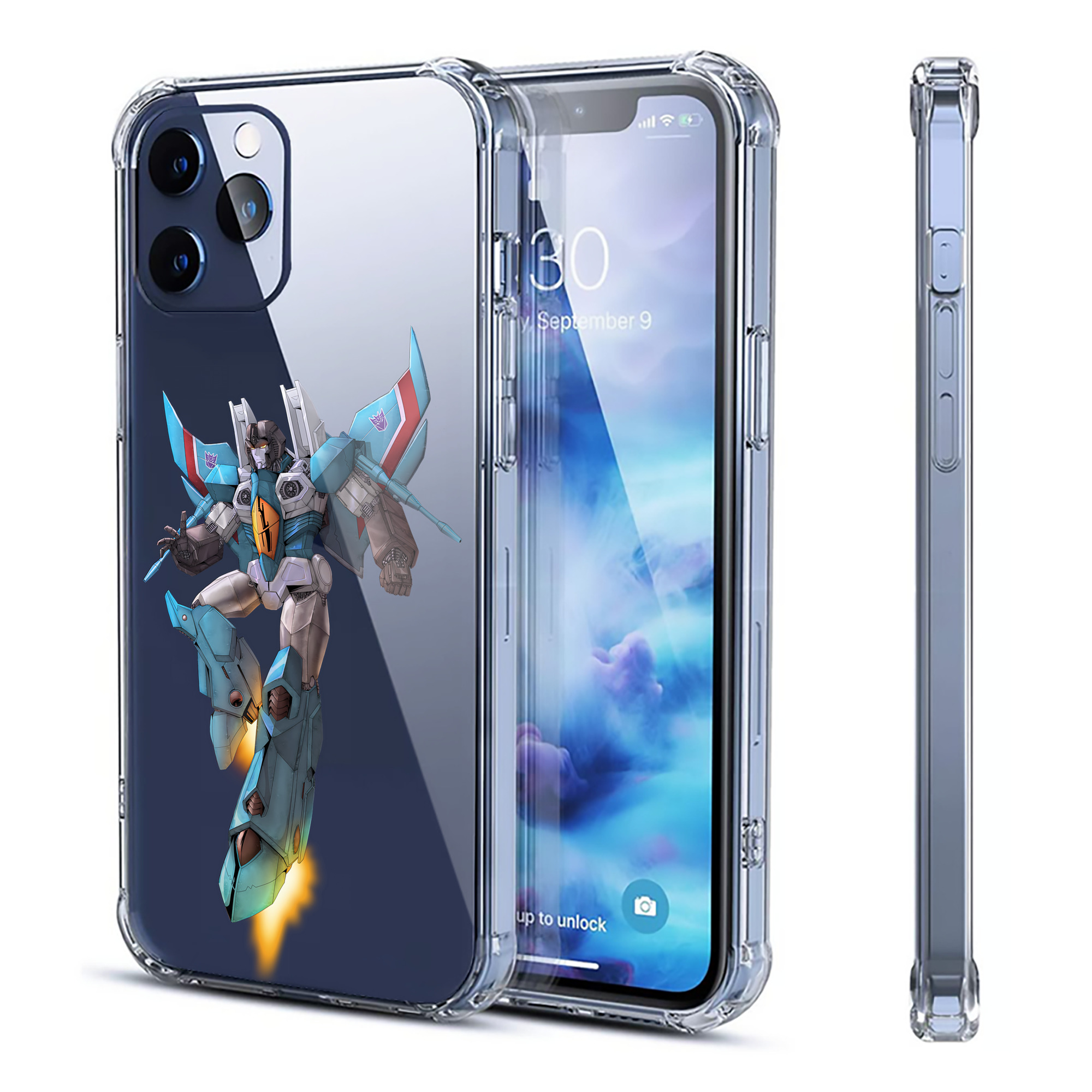 （画像用） Transformers トランスフォーマー 【iPhone 12シリーズ対応】透明スマホケース（クリアソフトケース）